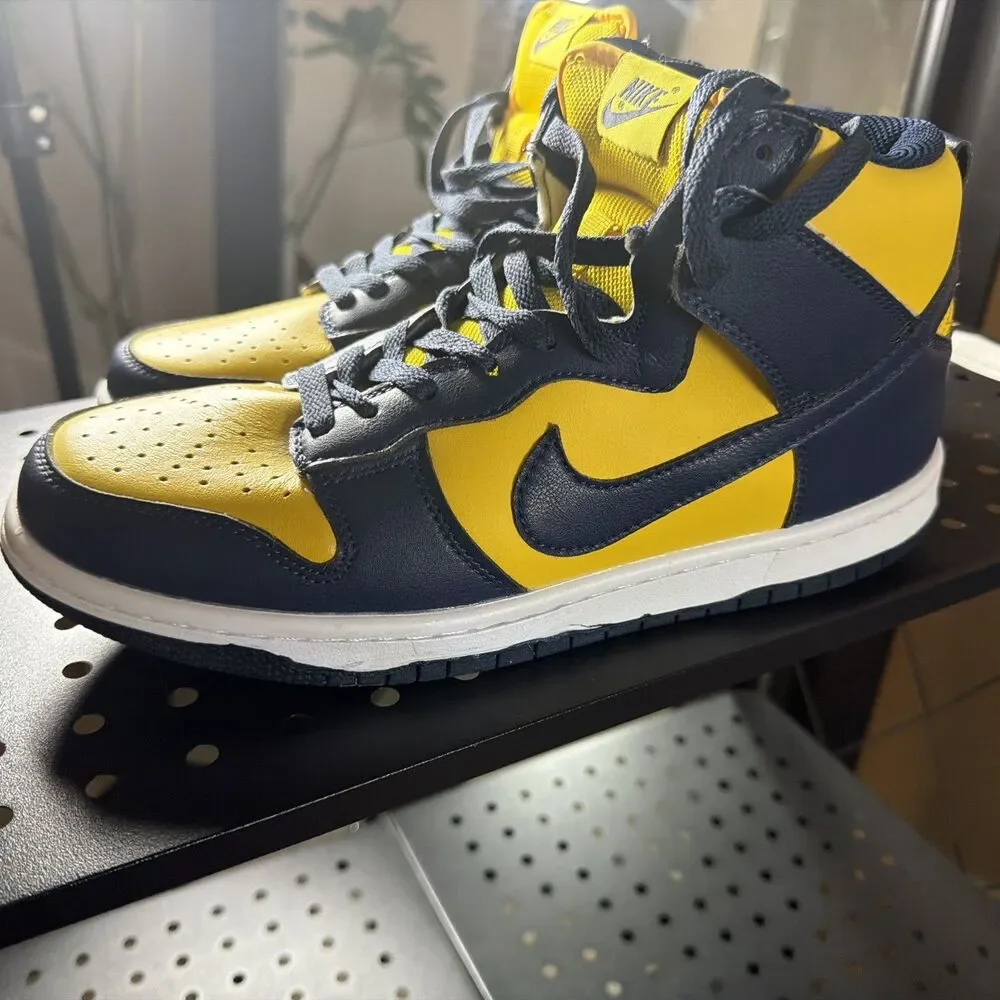 Nike Dunk High Michigan Varsity Maize Blue Cz8149-700 Size 10.5